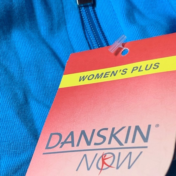 Women’s size 2XL‎ Danskin Bahama Blue long sleeved hooded athletic jacket new - Picture 6 of 6